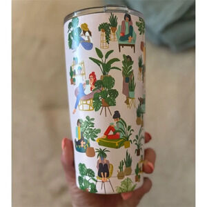 OCS Designs 17oz Stainless Steel Tumbler Women &Houseplants, Insulated, BPA-Free
